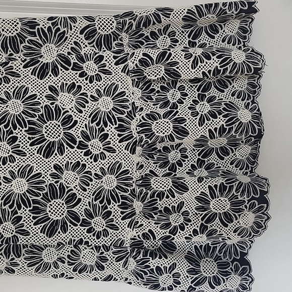 NWT JADE MELODAY TAM NAVY BLUE & WHITE FLORAL LACE MINIDRESS KEYHOLE BACK XSMALL - Picture 6 of 16